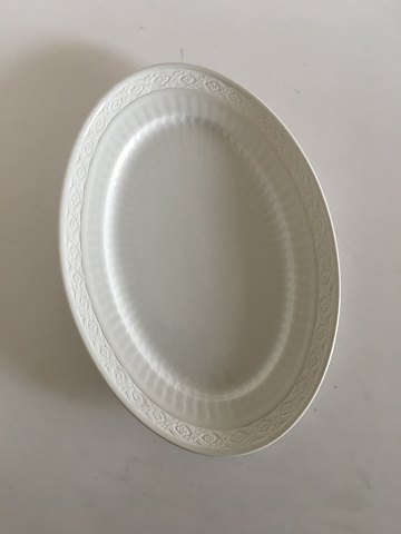 Royal Copenhagen Hvid Vifte Ovalt Fad No. 11507