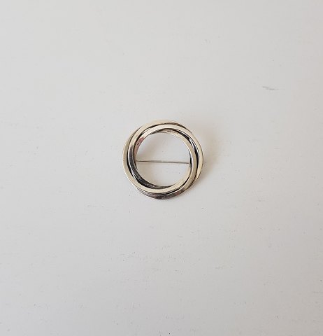 Hermann Siersbøl vintage broche i sterling sølv