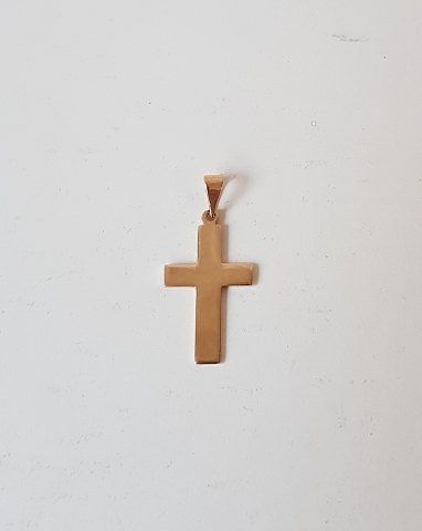 Cross in 14 kt gold 5.5 cm.