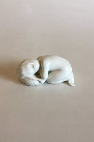 Bing & Grondahl Blanc de Chine Figurine of Child with seashell No 2315