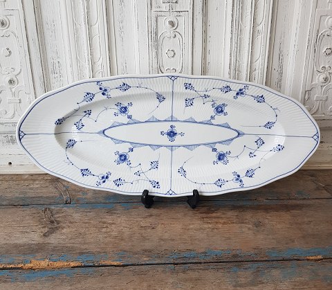 Royal Copenhagen Musselmalet riflet fiske fad no. 105 - 1894-1900