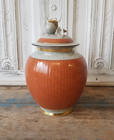 Royal Copenhagen Craquelé lågvase/urne no. 212/2781