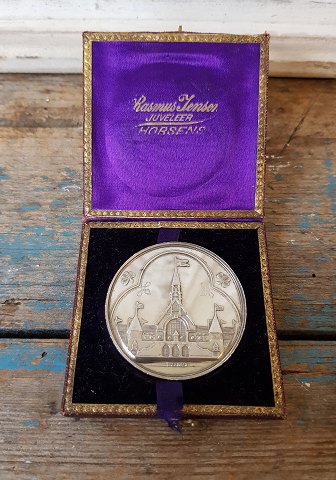 Commemorative coin in silver, produced on the occasion of the Jewish Industry and Agricultural Exhibition in Horsens 1903