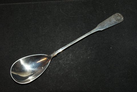 Jam  spoon Mussel SilverFredericia Silver, W & S.Sørensen. with moreLength 17 cm.
