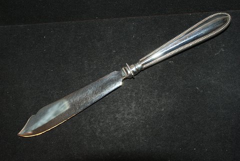 Fish knife Silver blade Dragsted- Pearl Edge Danish silver cutleryA.Dragsted with several silver