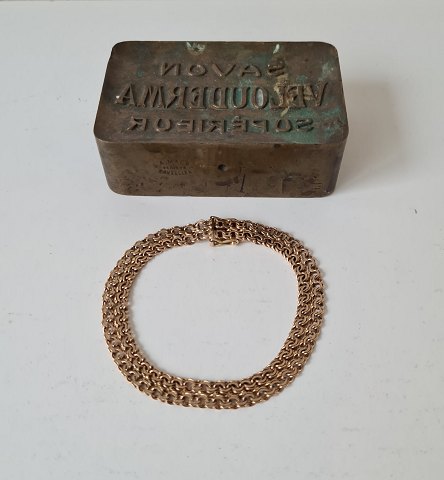 Double Bismarck bracelet in 8 kt gold