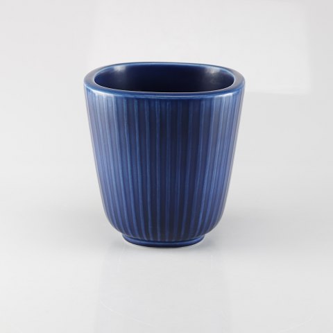 Aluminia VaseMarselisBlå rillet