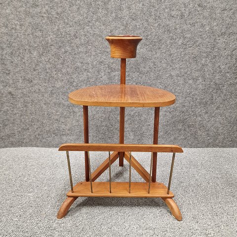 Teak bordaskebægre ogmagasinholder