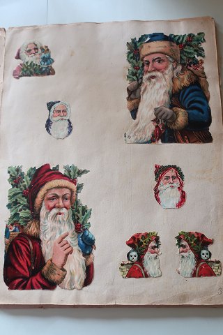 Antique Coloured scrapsMany different incl. several christmas figuresFrom the end of the 1800-years and the beginning of 1900-yearsIncl. the original albumPhotos are only a little take of the contentIn a good condition