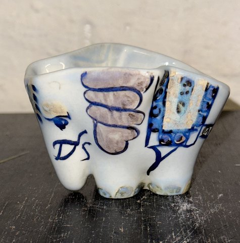 Lille figur af elefant af Jean Grut for Aluminia (Royal Copenhagen