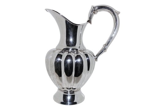 Spansk sølvEkstra stor kande til vin eller vand i flot melonform