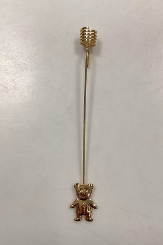 Georg Jensen Golden Christmas Lyseholder - Bamse 2003
