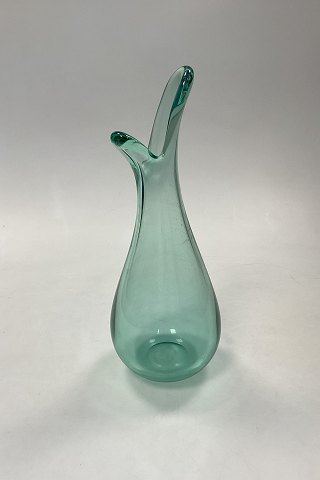 Holmegaard Duckling / Næb-Vase af grønt glas