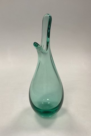 Holmegaard Duckling / Næb-Vase af grønt glas