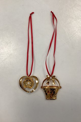 Georg Jensen Christmas Classics Julepynt 2008 - Julerose og Blomsterkurv