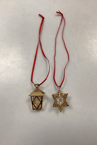 Georg Jensen Christmas Collectibles Ornaments 2011 - Lantern and Snow Crystal