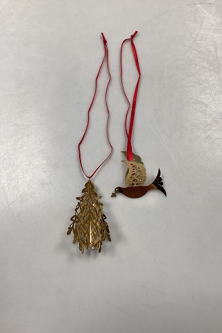 Georg Jensen Christmas Collectibles  Julepynt 2014 - Grantræ og Due