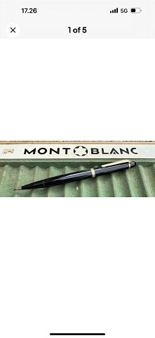 Black Montblanc no. 15 pencil - Never used !