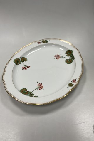 Royal Copenhagen Art Nouveau Stel No. 225 Pelargonoe Ovalt Fad No. 2014