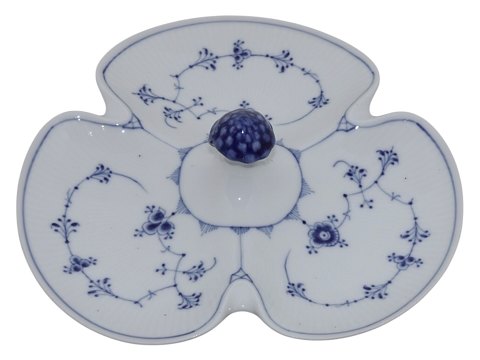 Blue Fluted PlainDivided dish from 1898-1923