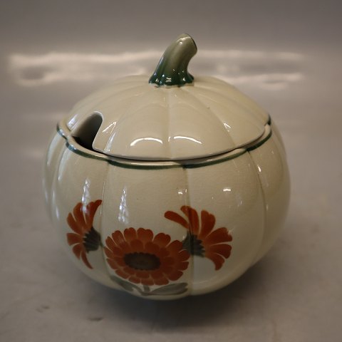 Gr&#230;skarformet Marmeladesk&#229;l 11x12.5cm Aluminia Spise- og kaffestel Morgenfrue p&#229; fletv&#230;rk