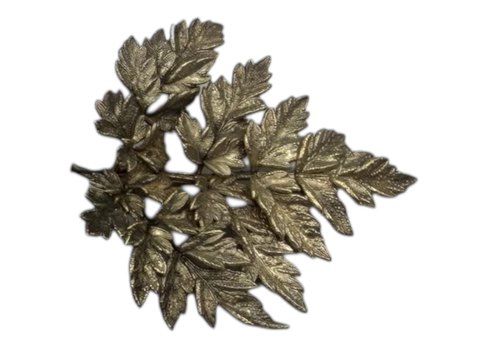 Flora Danica brooch - light gilded sterling silver