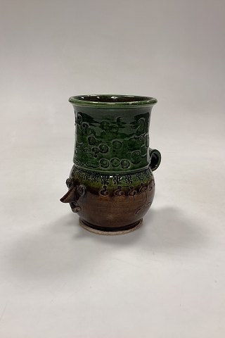 Bjørn Wiinblad Vase i glaseret Stentøj
