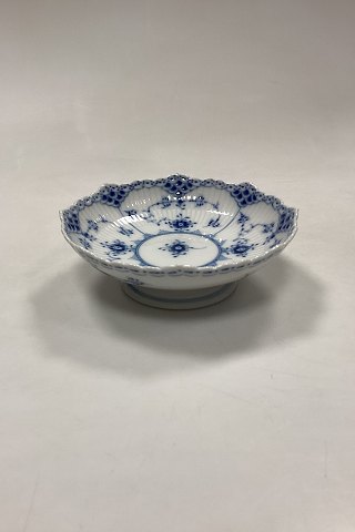 Royal Copenhagen Blue Fluted Half Lace Bowl on Foot No. 511