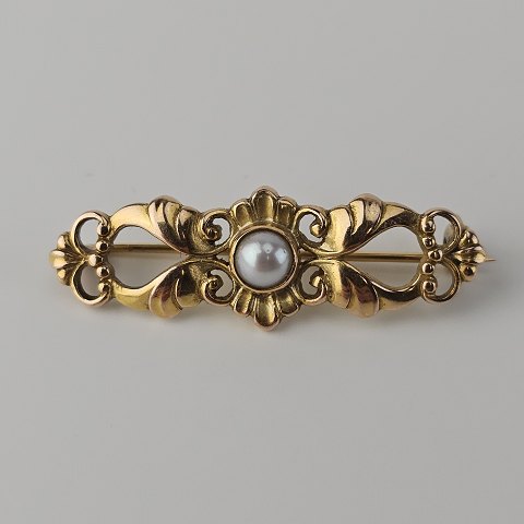 GJ broche 14 kt3,5 cm