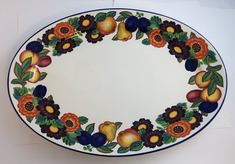 Royal Copenhagen. Goldener Sommer. Ovale Servierteller. Länge 41,5 cm. Breite 30,5 cm. Modell 732 (2. Wahl).