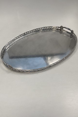 Georg Jensen Sterling Sølv Bakke med 2 håndtag No. 377B