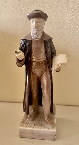 Johann Gutenberg figur i porcelæn fra Dansk Typograf-Forbund