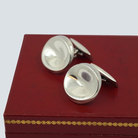 Georg Jensen; Cufflinks of sterling silver