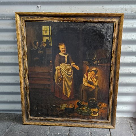 Nicolaes Maes Den dovne hushjælp74x64 cm
