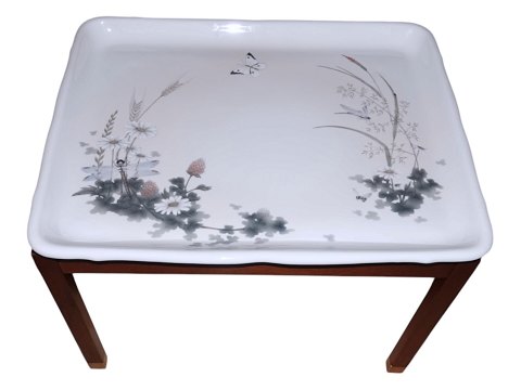Royal CopenhagenBakkebord med sommerblomster og insekter