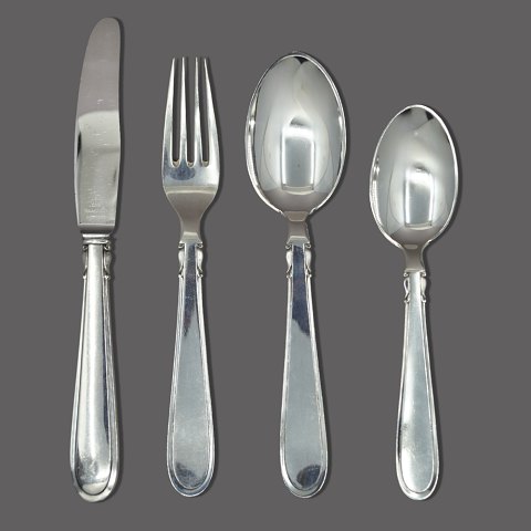 Elite silver cutlery, complete for 12 persons, 81 pieces