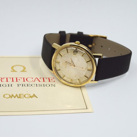 Omega; Constellation armbåndsur i stål med guld, 1967