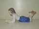 Bing & Grondahl Figurine, Girl reading in bookDec. Number 2304