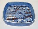 Royal Copenhagen Baca faienceBlue square dish