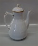 B&G Hostrup - 
hvidt med guld 
091 a Stor 
kaffekande  26 
cm