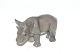 Bing & Grondahl 2006 Year figure: RhinocerosMeasures 7 x 11 cmSOLD