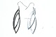 Cool earrings in sterling silver.Length 5.5 cm.