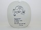 Royal CopenhagenPiet Hein plate with poem (gruk)