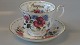 Coffee cup with saucer "August" Royal Albert MonthlyEnglish StelFlower motif: PoppySOLD