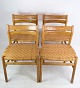 Set of four dining room chairs, Wicker seat, Børge Mogensen, C.M Madsen furniture factory, 1960Great condition