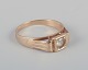 Danish goldsmith. 14-karat gold ring.
