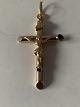Cross pendant in 14 caratsGold stamp: 585H. 41.39 X W. 21.21 mmThickness. 2.94 mm
