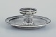 Kähler, chamber candlestick in ceramic.Grey-black double glaze.