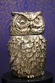 Delicious Italian ice bucket designed by Mauro Manetti in the shape of an owl in 
gilded pewter from the 60s...