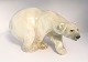 Royal Copenhagen. Porzellanfigur. Stehender Eisbär. Modell 1137. Länge 27 cm. (2 
Wahl)